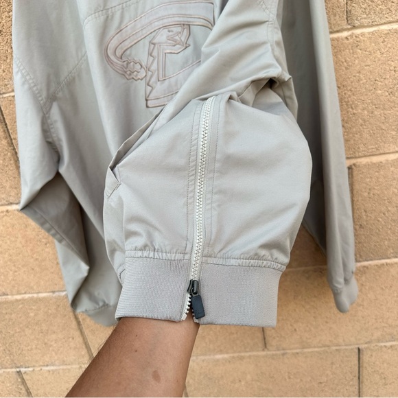 Vintage Nike Arizona Diamondbacks Windbreaker Pullover Size Large Tan 90s MLB - Picture 9 of 9